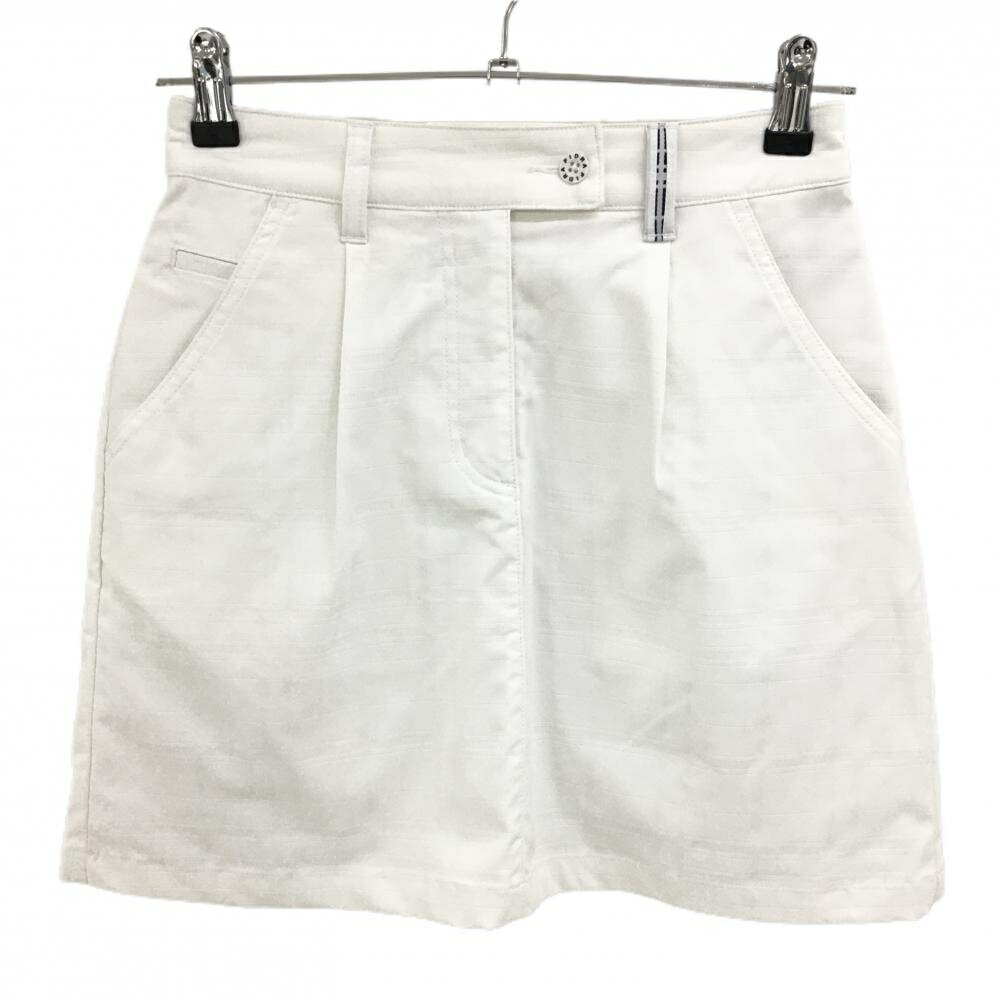 フィドラスカート白チェック織生地レ...