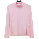 【美品】ナイキゴルフ インナーシャツ ライトピンク ネックロゴ ストレッチ レディース XL ゴルフウェア NIKE