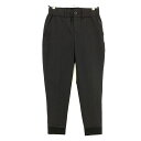 エスルド ジョガーナイロンパンツ 黒 ストレッチ ウエストゴム 裾ロゴ レディース M ゴルフウェア SLDO.