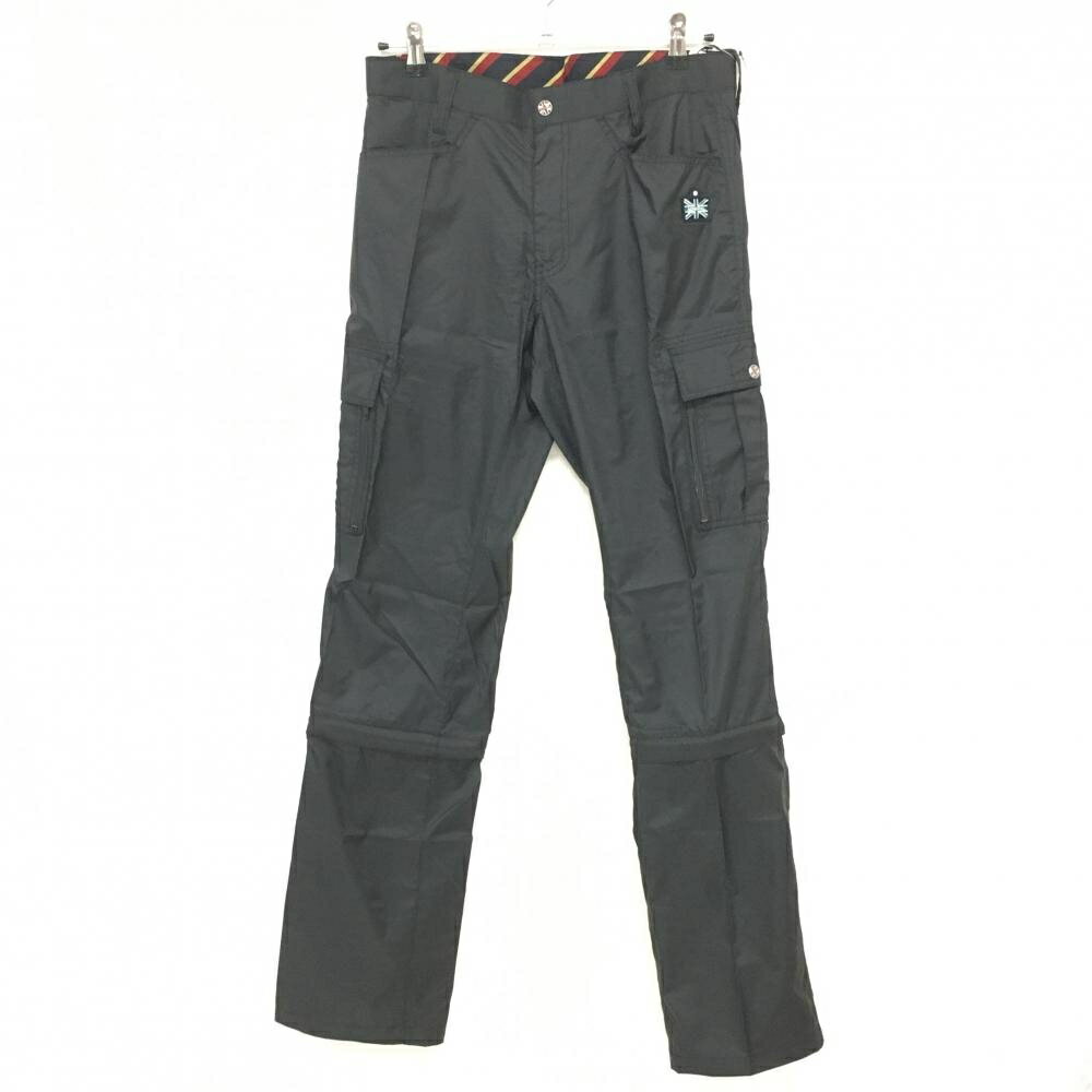 【新品】アドミラル 2WAYパンツ 黒 複数ポケット 撥水 裾着脱可 メンズ L ゴルフウェア Admiral