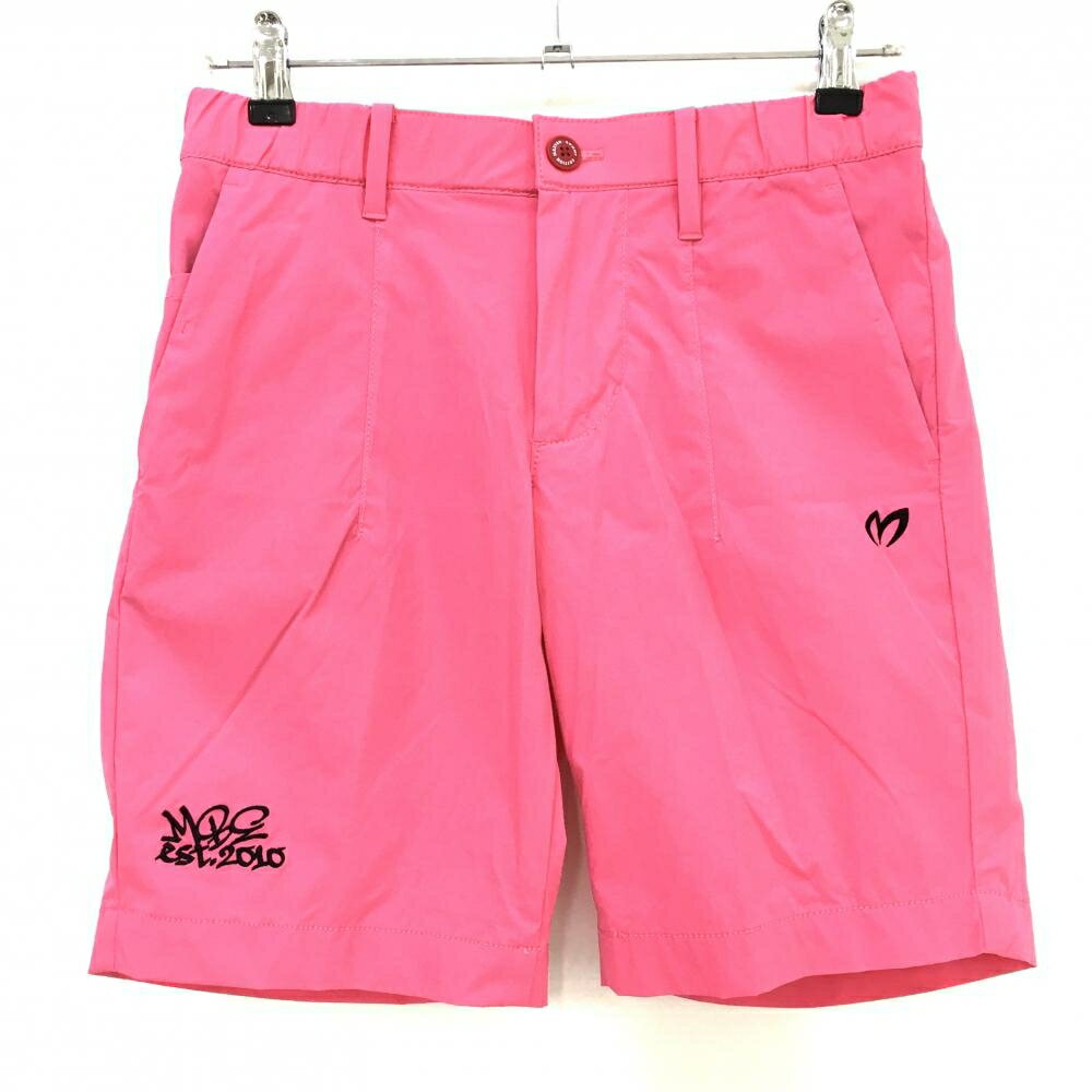 【超美品】マスターバニー ハーフパンツ ピンク ×黒 シンプル メンズ 3(S) ゴルフウェア 2024年モデル MASTER BUNNY EDITION