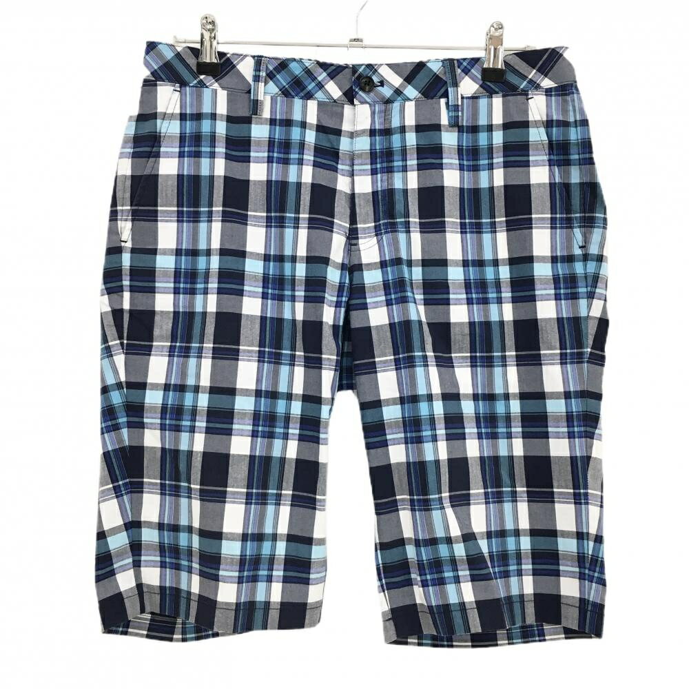 キャロウェイハーフパンツ白×ネイビ...