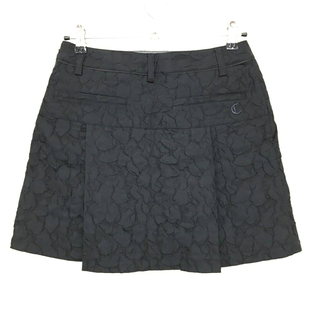 【超美品】キャロウェイ スカート 黒 花柄凹凸生地 レディース M ゴルフウェア Cal...