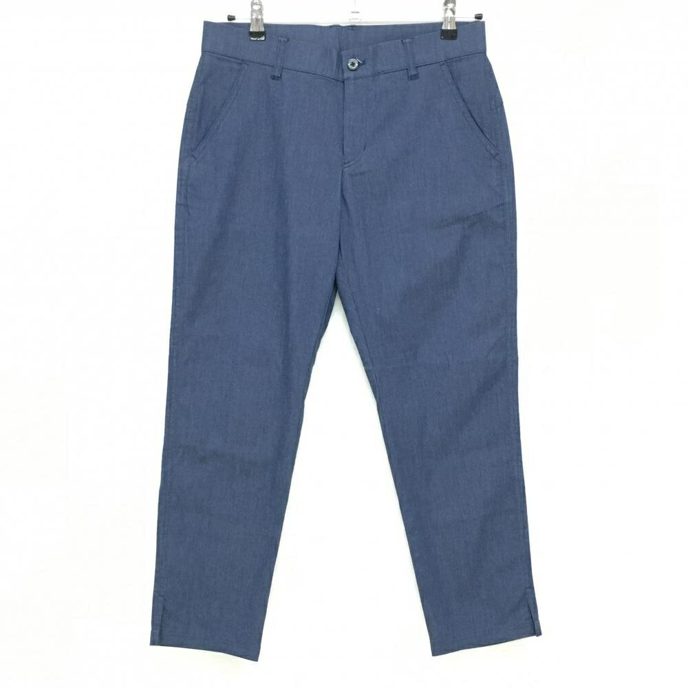 【超美品】ミズノゴルフ パンツ 杢ネイビー シンプル ストレッチ レディース XL ゴルフウェア MIZUNO