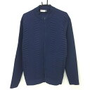 【美品】チュース ジャケット ネイビー 前身頃凹凸生地 メンズ 52/L ゴルフウェア