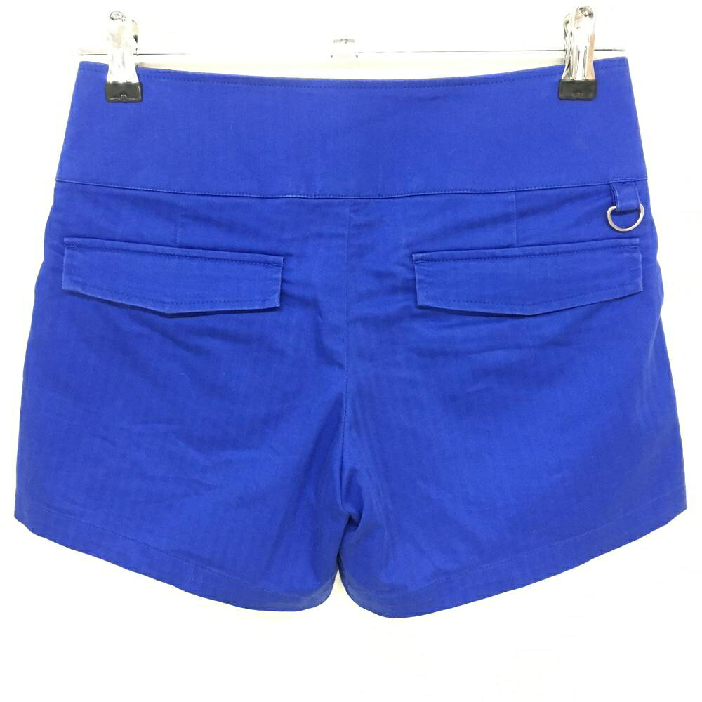 【美品】カッパ ショートパンツ ブルー ストライプ地模様 ストレッチ レディース 7...