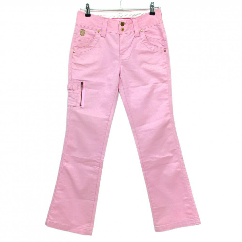エドウィン パンツ ピンク ストレッチ ティー装着可 レディース M ゴルフウェア EDWIN GOLF