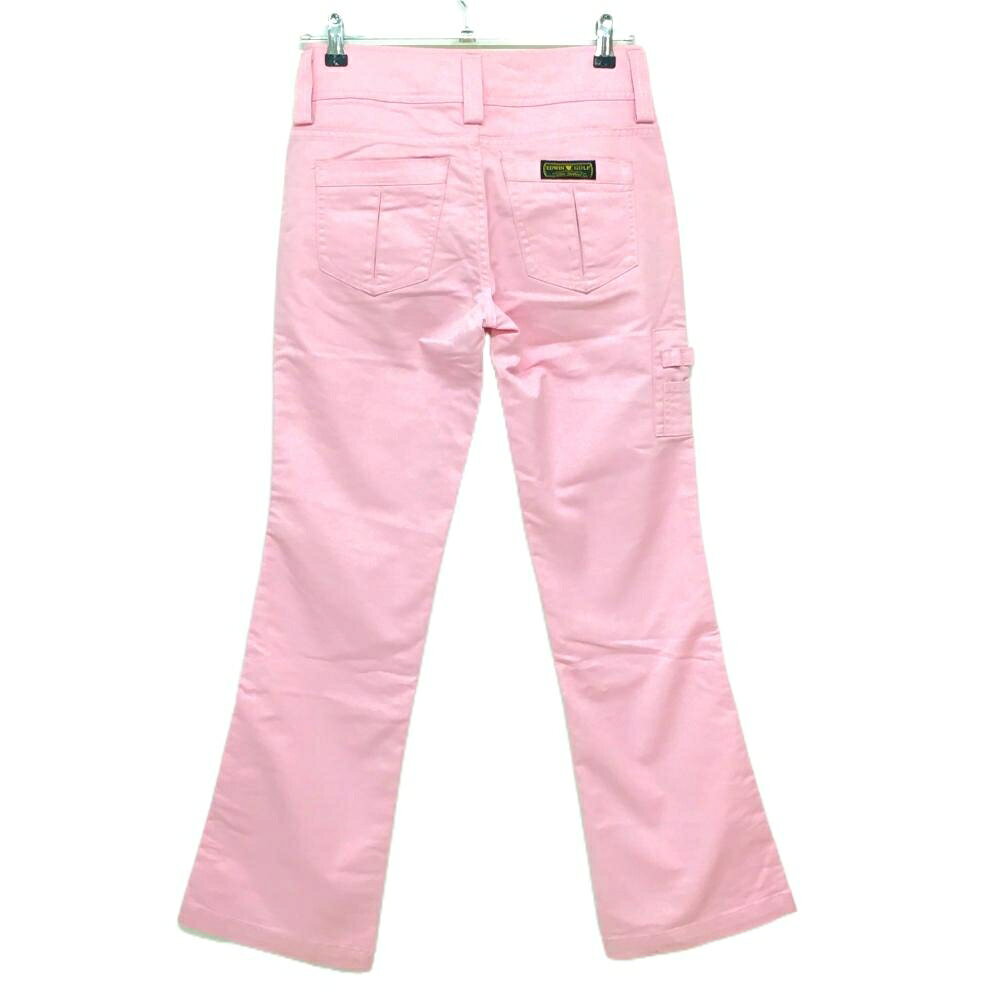 エドウィン パンツ ピンク ストレッチ ティー装着可 レディース M ゴルフウェア EDWIN GOLF