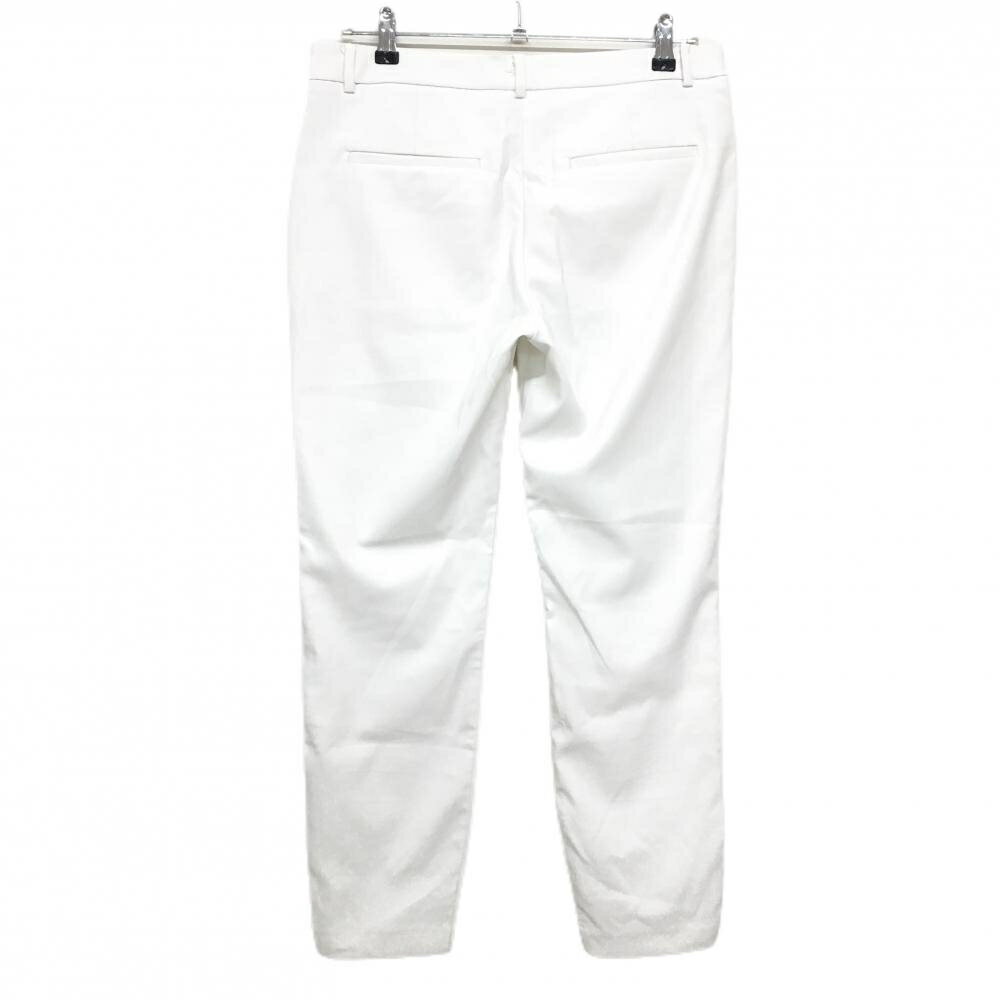 ジェイリンドバーグ パンツ 白 ロゴ黒 ストレッチ レディース 165/70A ゴルフウェア J．LINDEBERG