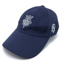 【超美品】ビームスゴルフ キャップ ネイビー×白 ロゴ刺しゅう レディース ゴルフウェア BEAMS GOLF