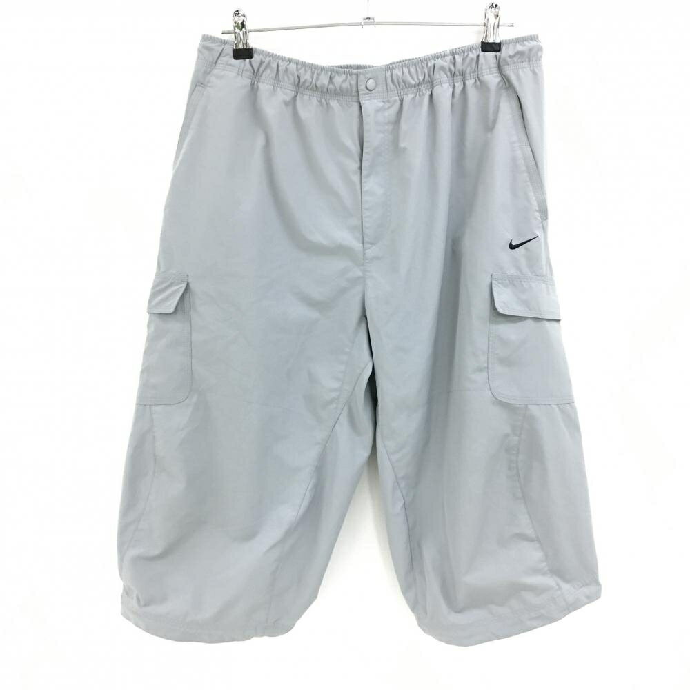 ナイキ半端丈パンツグレー格子柄織生...