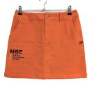 【超美品】マスターバニー スカート オレンジ ストレッチ 表微起毛 保温性 レディース 2(L) ゴルフウェア MASTER BUNNY EDITION