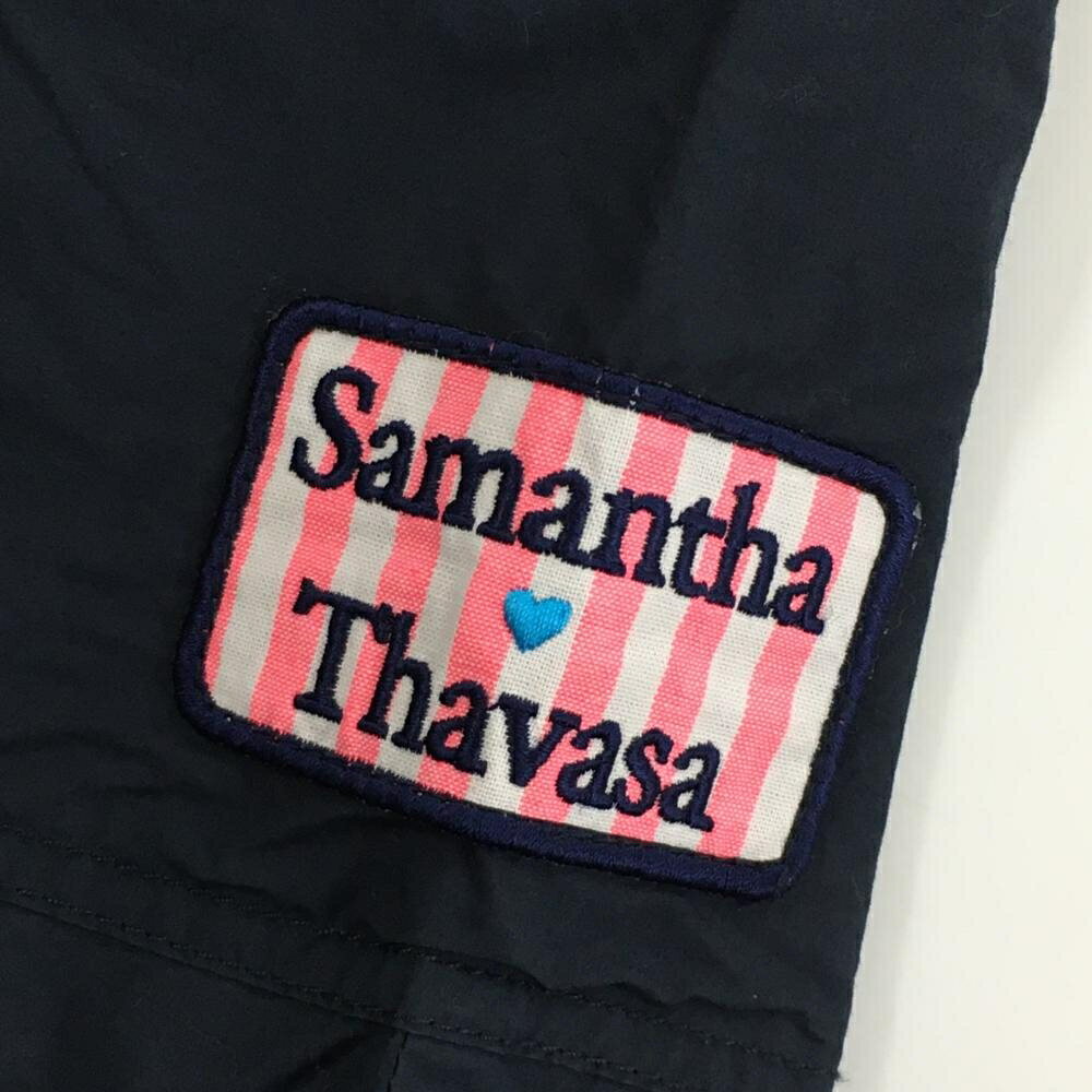 【超美品】サマンサタバサNo.7 カーゴスカート ネイビー×ピンク 綿100％ レディース 38(M) ゴルフウェア Samantha Thavasa