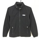 【新品】ブリーフィング ジャケット 黒 ロゴ白 ストレッチ フード収納可 撥水 レディース S ゴルフウェア BRIEFING