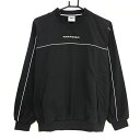 【超美品】パラディーゾ スニード 黒×白 ブルゾン Vネック パイピング レディース M ゴルフウェア Paradiso