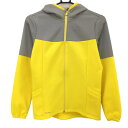 【美品】ルコック ジップパーカー イエロー×グレー 胸元ロゴ レディース M ゴルフウェア le coq sportif