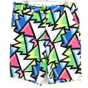 【美品】ラウドマウス ハーフパンツ マルチカラー 総柄 ブロークングラス メンズ 34 ゴルフウェア LOUDMOUTH