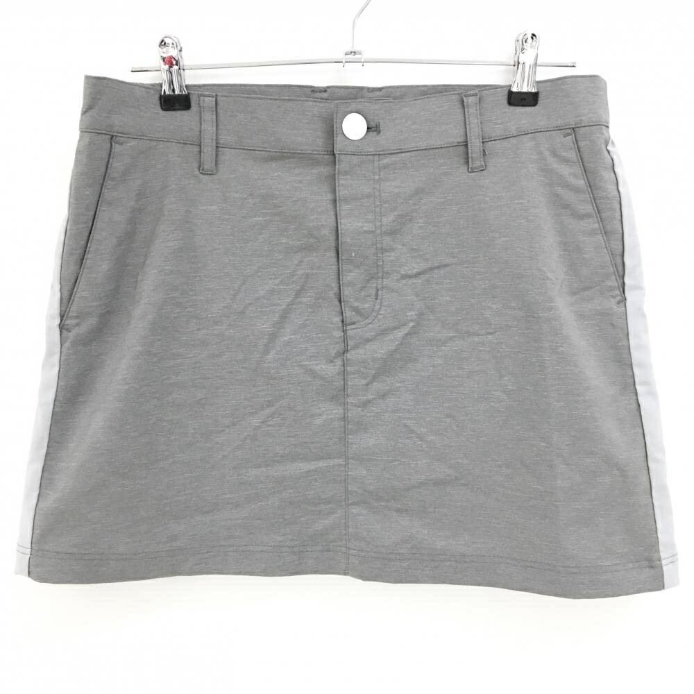 【超美品】コルウィン スカート 杢グレー×ライトグレー ストレッチ レディース XL ゴルフウェア Kolwin