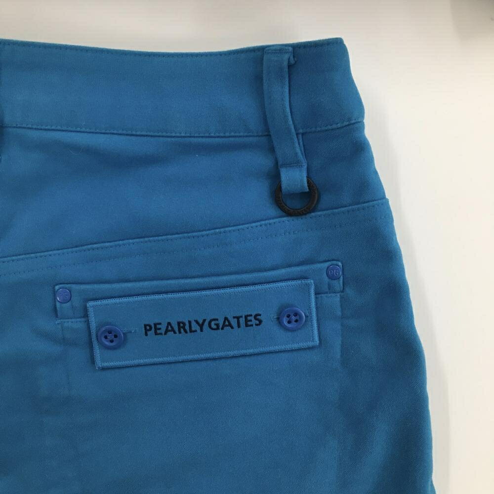 【美品】パーリーゲイツ スカート ブルー 表微起毛 ストレッチ レディース 1(M) ゴ...
