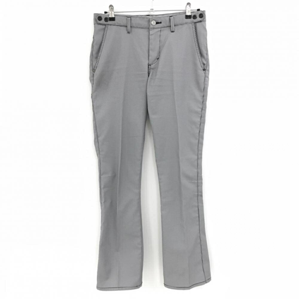 エドウィンPRESTIGE パンツ 白×黒 千鳥柄 メンズ M ゴルフウェア EDWIN GOLF