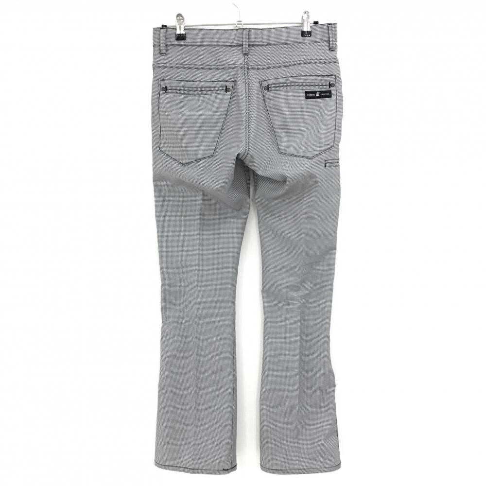 エドウィンPRESTIGE パンツ 白×黒 千鳥柄 メンズ M ゴルフウェア EDWIN GOLF