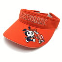 ジャックバニー×ドラミちゃん つば広サンバイザー レッドオレンジ系 ドラえもん レディース FR ゴルフウェア Jack Bunny