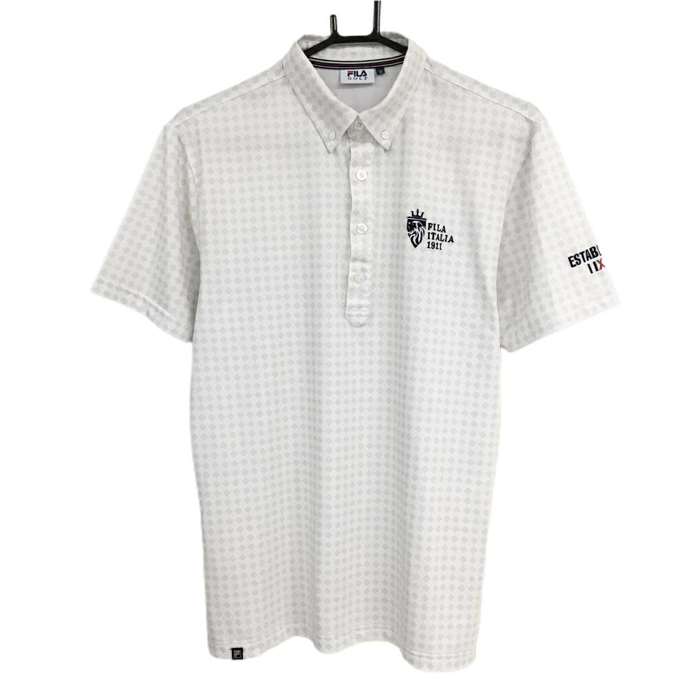 商品説明 ブランド FILA GOLF アイテム 半袖ポロシャツ 表記サイズ M ※海外サイズの場合もございます。必ず実寸サイズをご確認ください。 実寸サイズ 　身幅：約51cm　袖丈：約22cm　肩幅：約45cm　着丈：約68.5cm ※実寸サイズの採寸方法については、こちらをご覧ください。 ★実寸サイズは平台に平置きして外寸を測定しており、商品によっては若干の誤差が生じます。数cmの誤差は予めご了承くださいませ。 特徴・仕様 付属品 商品ランク A+ コメント 商品ランク（ゴルフウェア） N 新品（タグ付き) S 新品未使用品（タグなし） A+ 使用感や汚れ等がない、または目立たない綺麗な中古品 A 使用感や汚れ等が少ない美品や良品 B+ 使用感や中小の汚れ等がある一般的な中古品 B 使用感や大中の汚れ等がある一般的な中古品 C 使用感や大中の汚れ、小さな穴等がある中古品 商品ランク（ゴルフシューズ） N 新品（タグ付き) S 新品未使用品（タグなし） A+ しわや汚れ等がない、または少ない綺麗な中古品 A しわや小さな汚れはあるが、使用感が少ない美品や良品 B+ しわや中小の汚れ、使用感がある一般的な中古品 B しわや大中の汚れ、使用感がある一般的な中古品 C しわや大中の汚れ、使用感がある中古品 D しわや大きな汚れ、使用感がある中古品 &nbsp;★A+～CランクはUSED品となりますので、神経質な方はご入札をお控えください。 &nbsp;★Nランクは新品商品ですが、一部保管時による汚れ等があります。商品説明や写真で必ずご確認ください。　