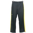 アンダーアーマー パンツ 黒×イエロー 裏地メッシュ 裾ドローコード レディース MD ゴルフウェア UNDER ARMOUR