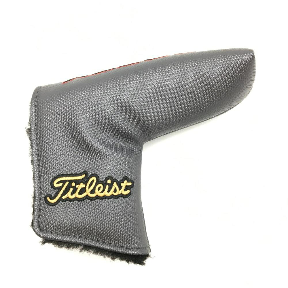 【美品】スコッティキャメロン パターカバー グレー×黒 ピン型 ヘッドカバーゴルフ Scotty Cameron