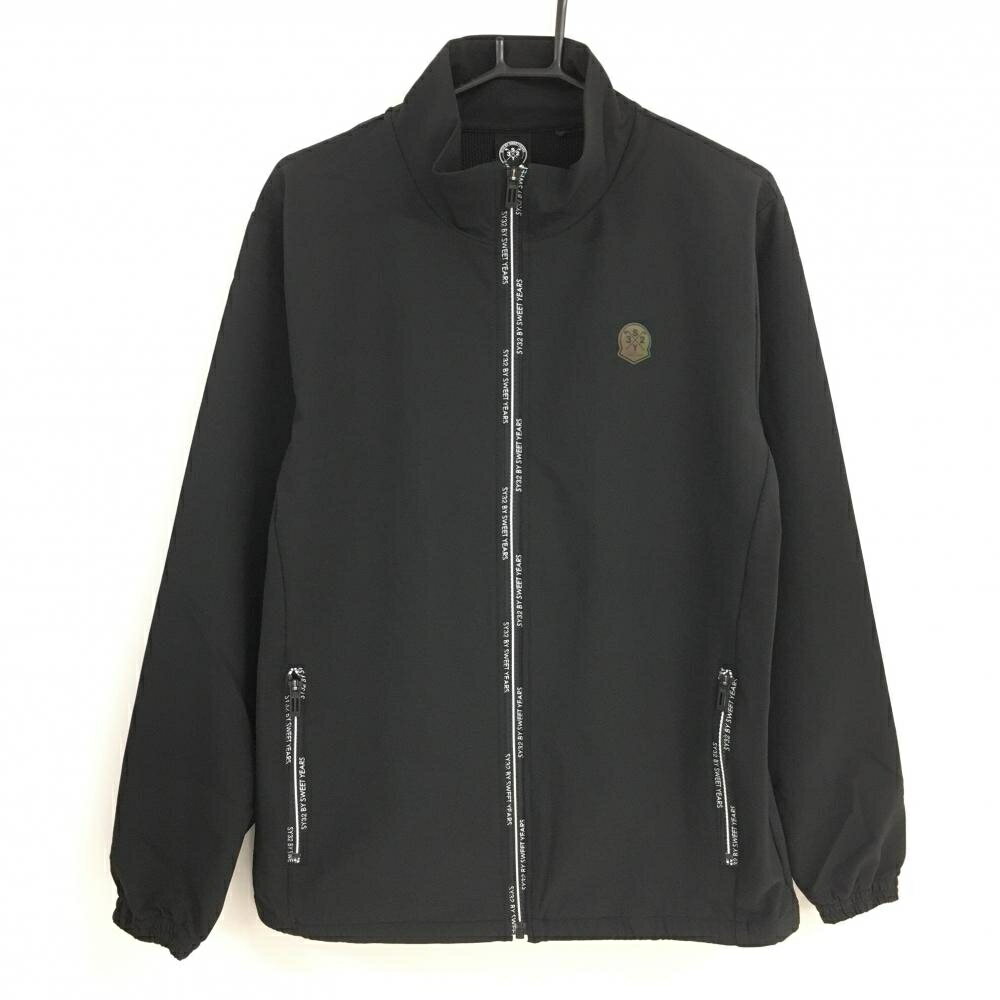 【新品】SY32 ジャケット 黒×白 ジップロゴ ストームフリース メンズ XL ゴルフウェア 2023年モデル SY32 BY SWEET YEARS