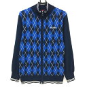 ヨネックス ニットジャケット ネイビー×ブルー アーガイル柄 メンズ LL ゴルフウェア YONEX