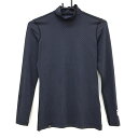【超美品】パーリーゲイツ ハイネックインナーシャツ ネイビー ロゴ総柄 レディース 0(S) ゴルフウェア 2023年モデル PEARLY GATES