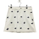 【超美品】パーリーゲイツ×PEANUTS スカート ライトベージュ×ネイビー レディース 0(S) ゴルフウェア PEARLY GATES(4)