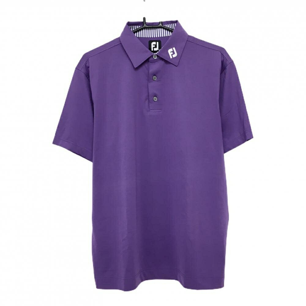 フットジョイ半袖ポロシャツパープル...