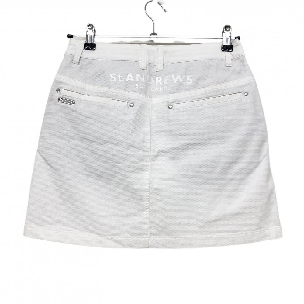 セントアンドリュース スカート 白 総柄地模様 レディース M ゴルフウェア St ANDREWS