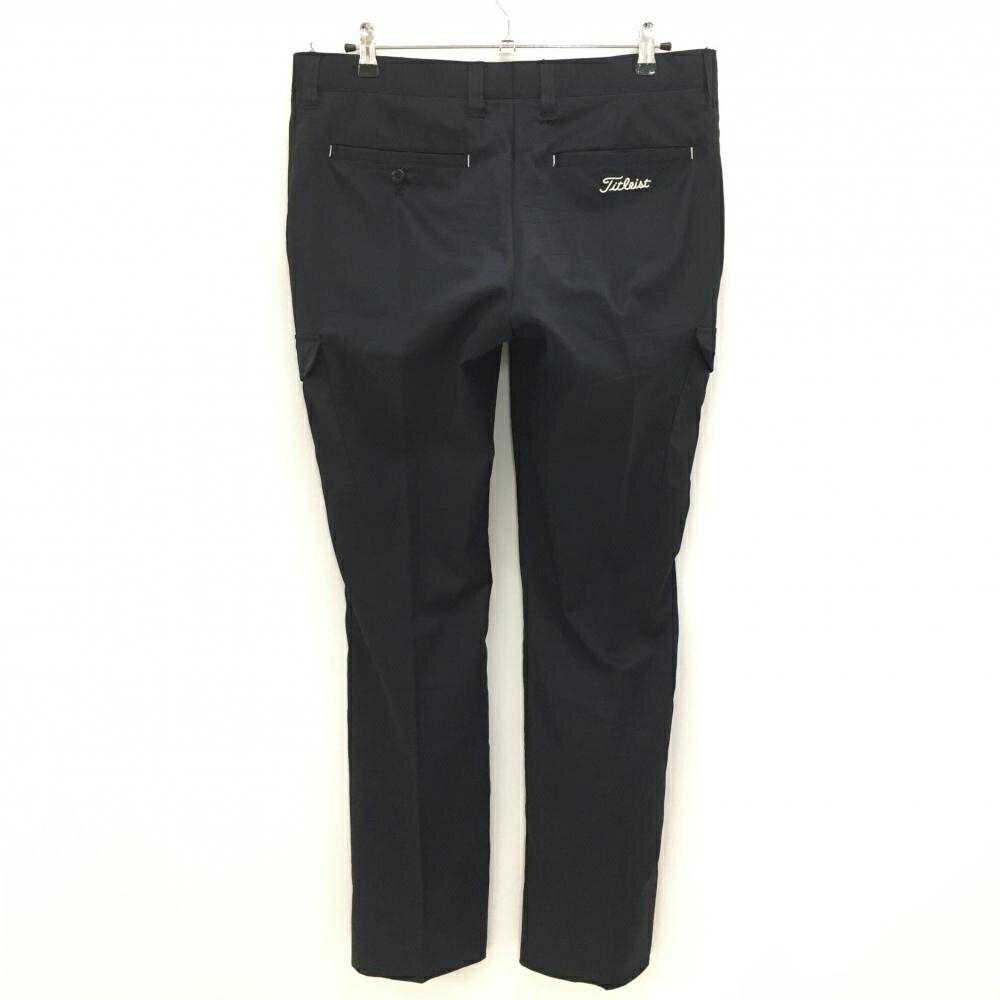 【美品】タイトリスト カーゴパンツ 黒 無地 メンズ 91 ゴルフウェア TITLEIST