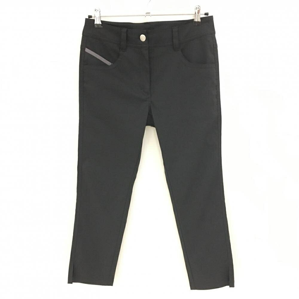 【超美品】マリクレールスポール パンツ 黒 バックロゴ レディース L ゴルフウェア marie claire