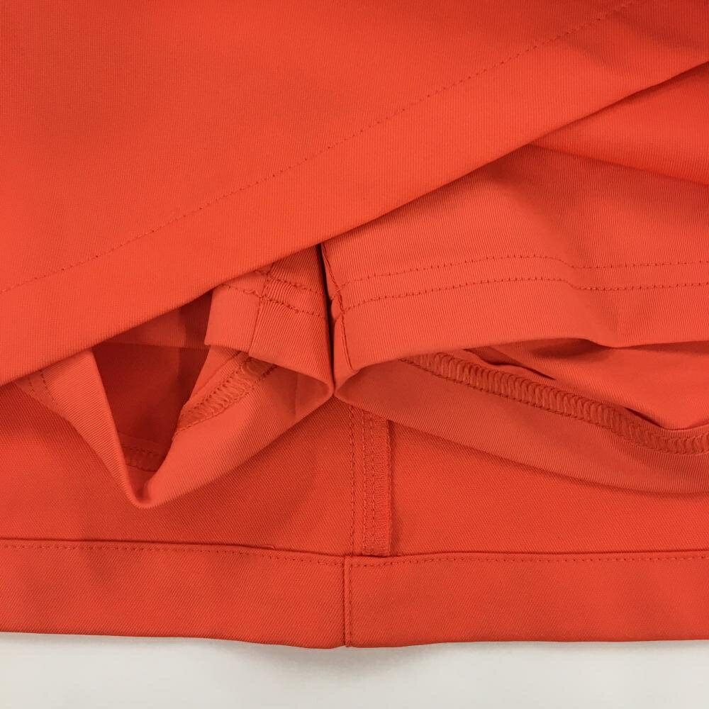 【超美品】ラコステスポーツ スカート オレンジ 内側インナーパンツ ストレッチ レディース 40 ゴルフウェア LACOSTE