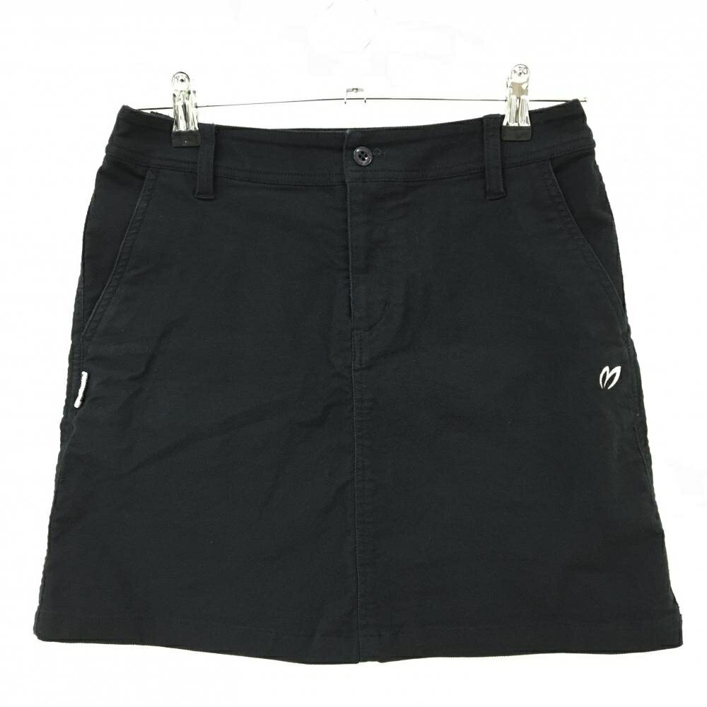 マスターバニー スカート 黒 ロゴ刺しゅう白 ポケット口・ヒップ色褪せ レディース 1 ゴルフウェア MASTER BUNNY EDITION(4.0)