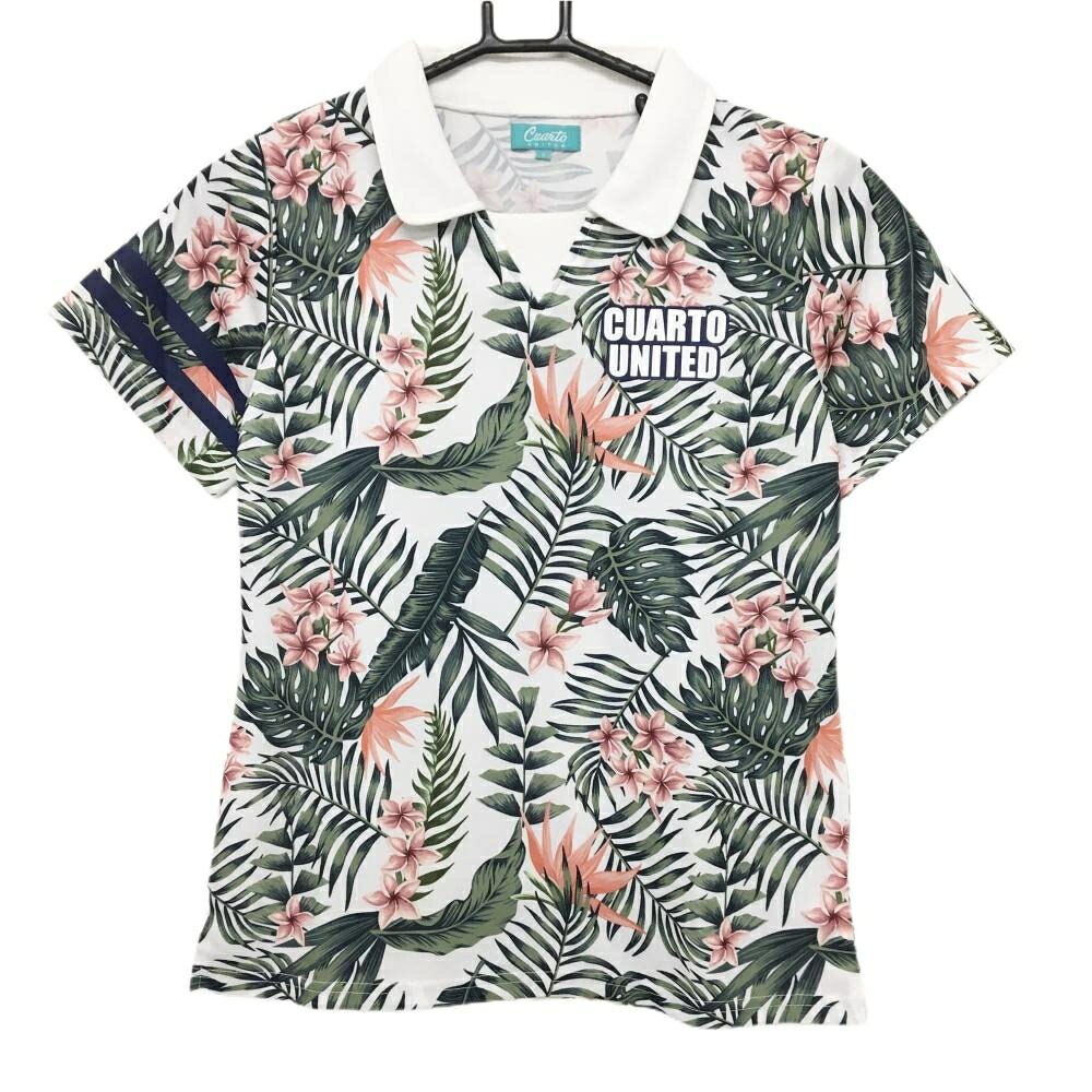 商品説明 ブランド CUARTO UNITED アイテム 襟付きTシャツ 表記サイズ S ※海外サイズの場合もございます。必ず実寸サイズをご確認ください。 実寸サイズ 　身幅：約43cm　袖丈：約17cm　肩幅：約35.5cm　着丈：約56.5cm ※実寸サイズの採寸方法については、こちらをご覧ください。 ★実寸サイズは平台に平置きして外寸を測定しており、商品によっては若干の誤差が生じます。数cmの誤差は予めご了承くださいませ。 特徴・仕様 適応時期 春 ・ 夏 商品ランク A コメント 襟内側汚れ 商品ランク（ゴルフウェア） N 新品（タグ付き) S 新品未使用品（タグなし） A+ 使用感や汚れ等がない、または目立たない綺麗な中古品 A 使用感や汚れ等が少ない美品や良品 B+ 使用感や中小の汚れ等がある一般的な中古品 B 使用感や大中の汚れ等がある一般的な中古品 C 使用感や大中の汚れ、小さな穴等がある中古品 商品ランク（ゴルフシューズ） N 新品（タグ付き) S 新品未使用品（タグなし） A+ しわや汚れ等がない、または少ない綺麗な中古品 A しわや小さな汚れはあるが、使用感が少ない美品や良品 B+ しわや中小の汚れ、使用感がある一般的な中古品 B しわや大中の汚れ、使用感がある一般的な中古品 C しわや大中の汚れ、使用感がある中古品 D しわや大きな汚れ、使用感がある中古品 &nbsp;★A+～CランクはUSED品となりますので、神経質な方はご入札をお控えください。 &nbsp;★Nランクは新品商品ですが、一部保管時による汚れ等があります。商品説明や写真で必ずご確認ください。　