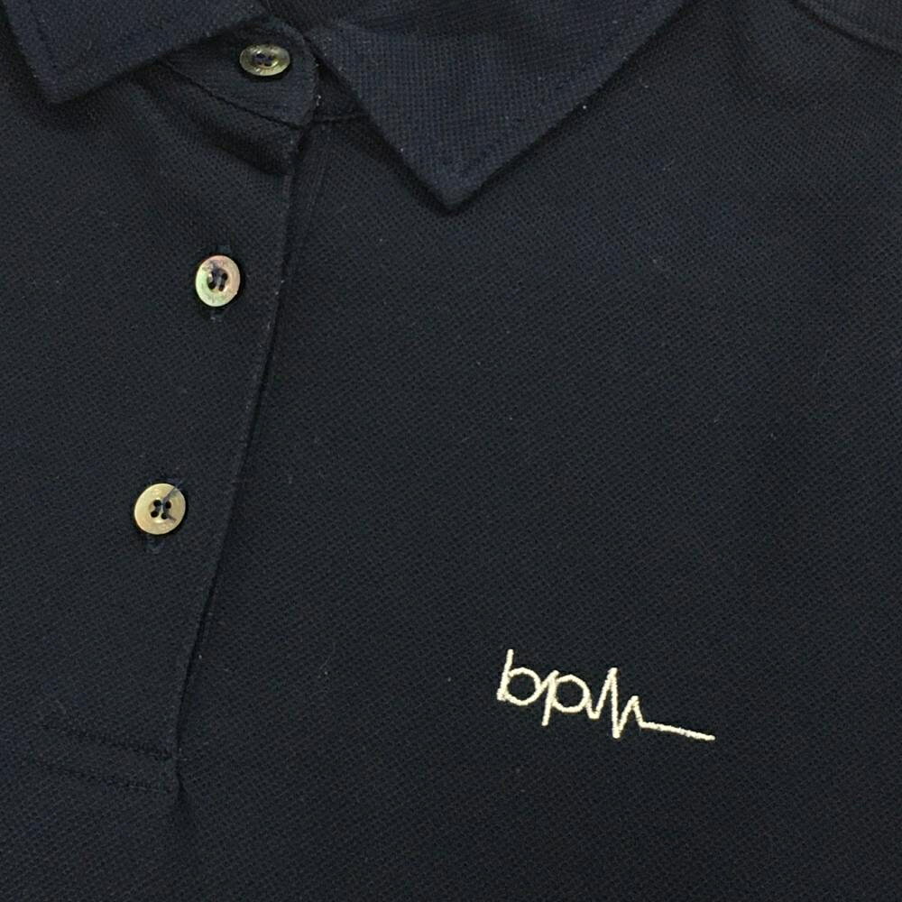【美品】ナノユニバースゴルフ 半袖ポロシャツ ネイビー×白 bpm 胸ロゴ レディース M ゴルフウェア NANO universe GOLF reonard-10159548 レオナード 楽天市場店 サンプル画像3