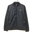 【新品】プーマ 切替ジャケット 黒 背面ビッグロゴ 裏地メッシュ メンズ L ゴルフウェア PUMA