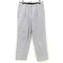 ランバンスポール パンツ ライトパープル×白 ストライプ レディース 38(M) ゴルフウェア LANVIN SPORT