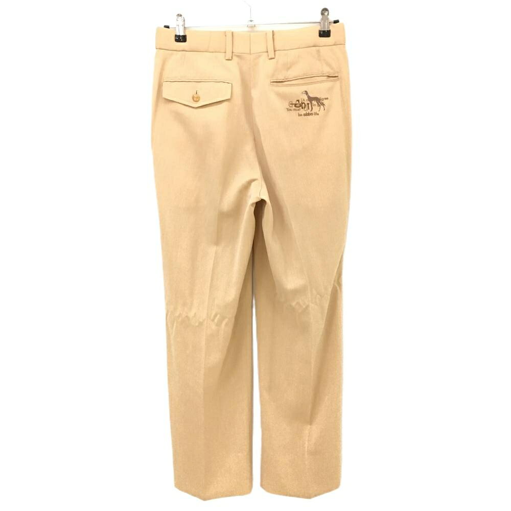 アダバット パンツ ライトオレンジ 地模様 バックロゴ刺しゅう メンズ 76 ゴルフウェア adabat