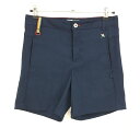 【超美品】アーノルドパーマー ショートパンツ ネイビー ロゴ刺しゅう レディース M ゴルフウェア Arnold Palmer