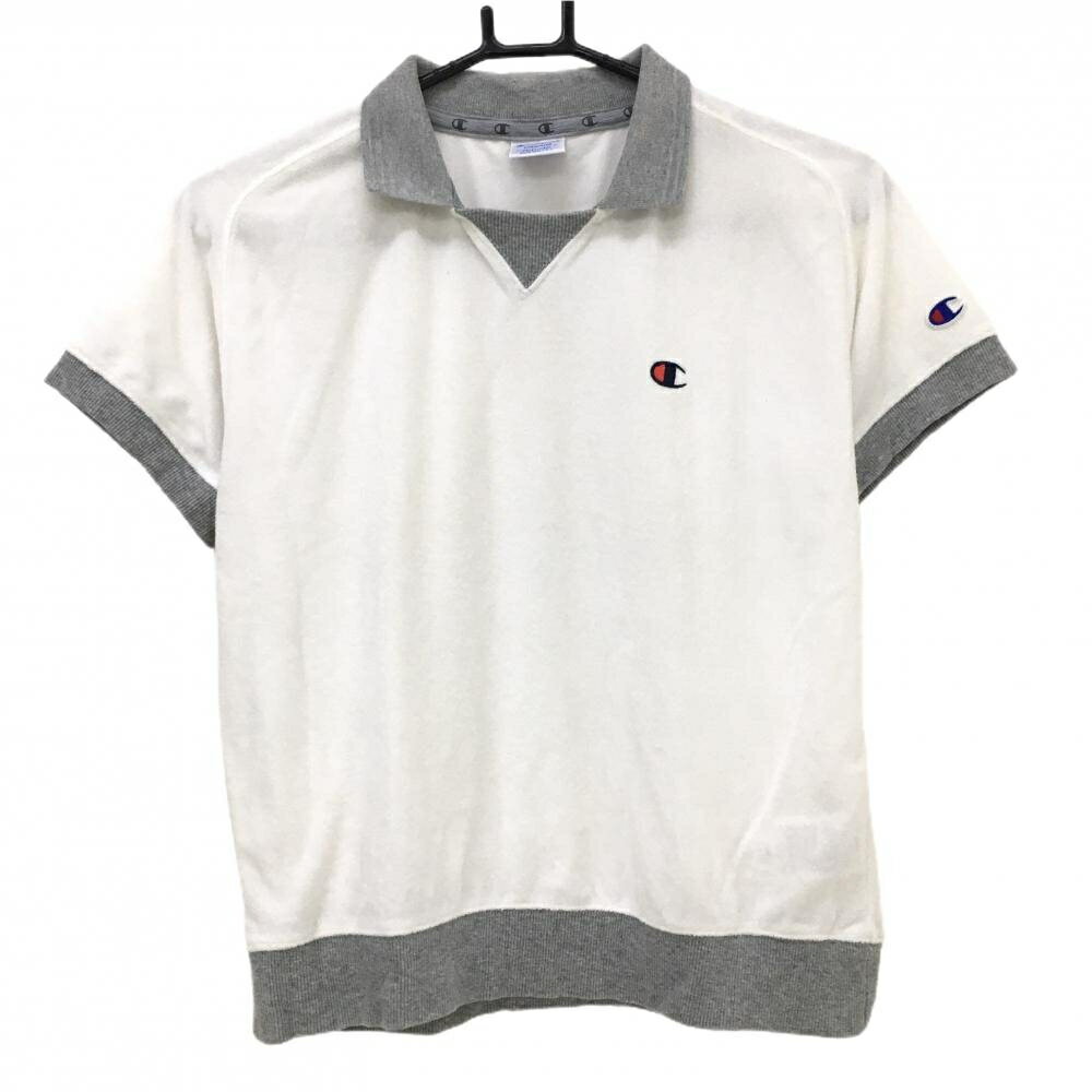 商品説明 ブランド Champion アイテム 襟付き半袖シャツ 表記サイズ MEDIUM ※海外サイズの場合もございます。必ず実寸サイズをご確認ください。 実寸サイズ 　ゆき丈：約35cm　身幅：約48cm　着丈：約53cm ※実寸サイズの採寸方法については、こちらをご覧ください。 ★実寸サイズは平台に平置きして外寸を測定しており、商品によっては若干の誤差が生じます。数cmの誤差は予めご了承くださいませ。 特徴・仕様 適応時期 夏 商品ランク B+ コメント 襟・肩・袖汚れ、腹部糸引き 商品ランク（ゴルフウェア） N 新品（タグ付き) S 新品未使用品（タグなし） A+ 使用感や汚れ等がない、または目立たない綺麗な中古品 A 使用感や汚れ等が少ない美品や良品 B+ 使用感や中小の汚れ等がある一般的な中古品 B 使用感や大中の汚れ等がある一般的な中古品 C 使用感や大中の汚れ、小さな穴等がある中古品 商品ランク（ゴルフシューズ） N 新品（タグ付き) S 新品未使用品（タグなし） A+ しわや汚れ等がない、または少ない綺麗な中古品 A しわや小さな汚れはあるが、使用感が少ない美品や良品 B+ しわや中小の汚れ、使用感がある一般的な中古品 B しわや大中の汚れ、使用感がある一般的な中古品 C しわや大中の汚れ、使用感がある中古品 D しわや大きな汚れ、使用感がある中古品 &nbsp;★A+～CランクはUSED品となりますので、神経質な方はご入札をお控えください。 &nbsp;★Nランクは新品商品ですが、一部保管時による汚れ等があります。商品説明や写真で必ずご確認ください。　