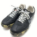 【美品】アヴィレックスゴルフ ゴルフシューズ ネイビー×白 AXG-20FW-ACN19 スパイクレス メンズ 26.5 ゴルフウェア AVIREX