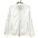 【美品】セントアンドリュース ジャケット 白 ダイヤ柄織生地 裏地付 レディース M ゴルフウェア St ANDREWS