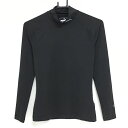 【超美品】プーマ ハイネックインナーシャツ 黒 ロゴグレー POWER CELL レディース S ゴルフウェア PUMA