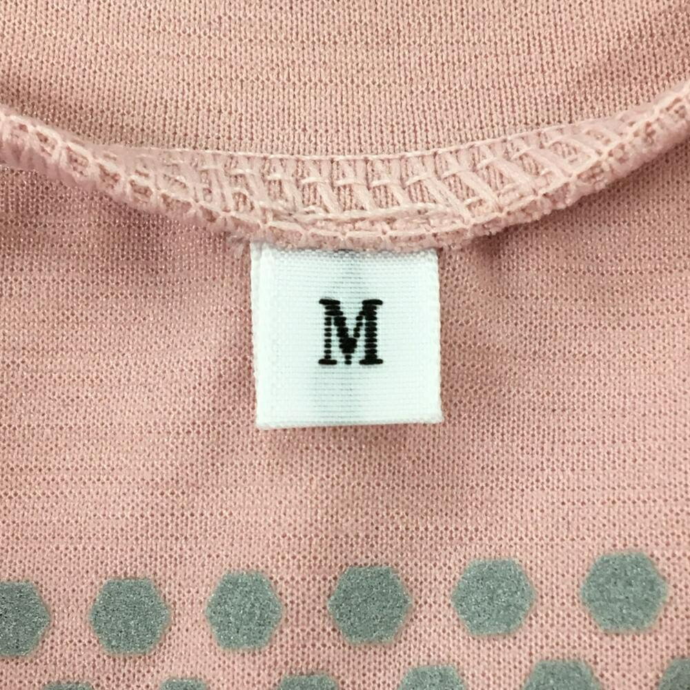 【超美品】ティゴラ 半袖ハイネックシャツ ピンク サイドロゴ レディース M ゴルフ...